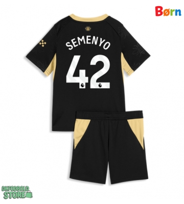 Manchester City Antoine Semenyo #42 Replika Babytøj Udebanesæt Børn 2026-27 Kortærmet (+ Korte bukser)